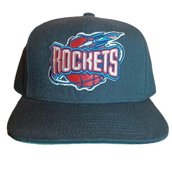 Houston Rockets Mitchell & Ness FITTED hat 7 1/4 EXCELLENT CONDITION